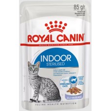 Royal Canin Feline Υγιεινή διατροφή indoor jelly για ενήλικες γάτες που ζουν μέσα στο σπίτι