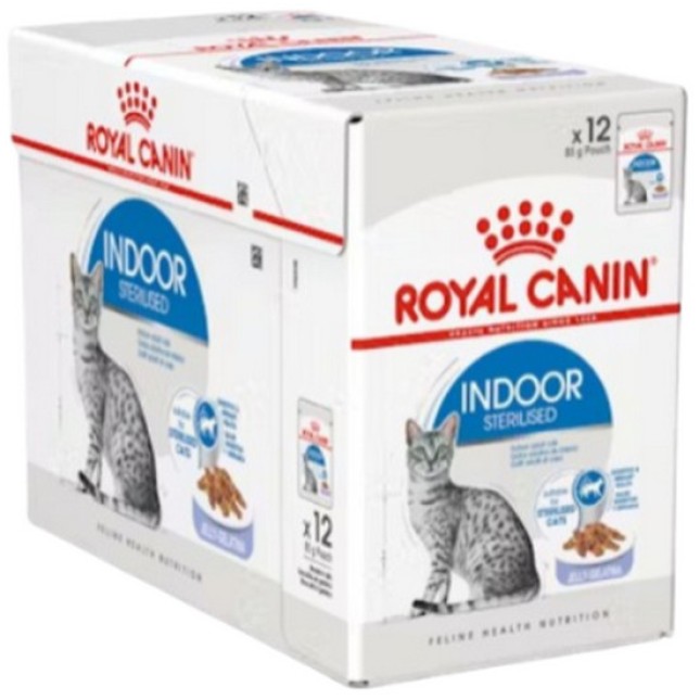 Royal Canin Πλήρης τροφή με κομμάτια σε ζελέ για ενήλικες στειρωμένες γάτες εσωτερικού χώρου Royal Canin Πλήρης τροφή με κομμάτια σε ζελέ για ενήλικες στειρωμένες γάτες εσωτερικού χώρου