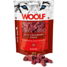 Woolf Soft Cranberry Strips λιχουδιά με μπουκιές από κοτόπουλο & καρότο 100gr Woolf Soft Cranberry Strips λιχουδιά με μπουκιές από κοτόπουλο & καρότο 100gr