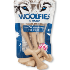 Woolf Dental Fishbone M (4τεμ.) βρώσιμα και εύπεπτα οδοντικά σνακ για σκύλους 200gr