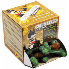 Ossobello bone Μ Mix(Μπεζ,Πράσινο,Κόκκινο,Λευκό,καφέ)βρώσιμα και εύπεπτα snack για σκύλους