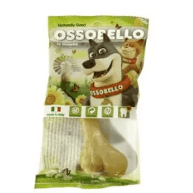 Ossobello bone M (Kαφέ) βρώσιμα και εύπεπτα snack για σκύλους 1τμχ