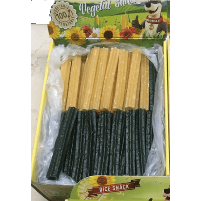 Ossobello Snack ρυζιού S (Μπεζ,Πράσινο)βρώσιμα και εύπεπτα για σκύλους 1τμχ