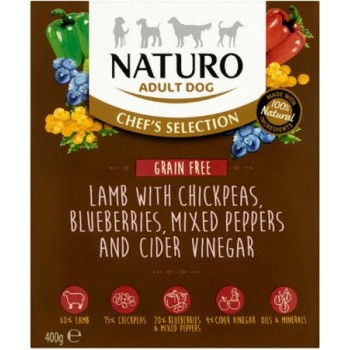 Naturo chef’s επιλογή Grain Free με super foods και αρνί πολύ εύπεπτη και πλούσια σε βιταμίνες