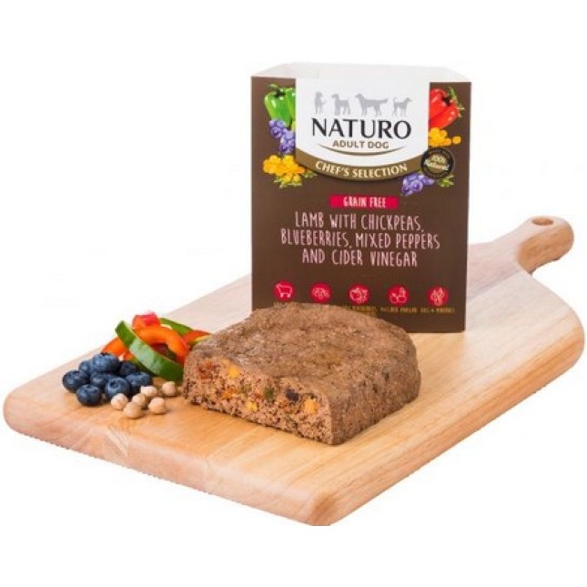 Naturo chef’s επιλογή Grain Free με super foods και αρνί πολύ εύπεπτη και πλούσια σε βιταμίνες
