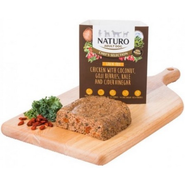 Naturo chef’s επιλογή Grain Free με super foods και κοτόπουλο πολύ εύπεπτη και πλούσια σε βιταμίνες