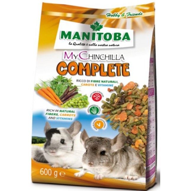 Manitoba My Chinchilla Complete Πλήρης τροφή φυσικών ινών, λαχανικών, φρούτων και βιταμινών