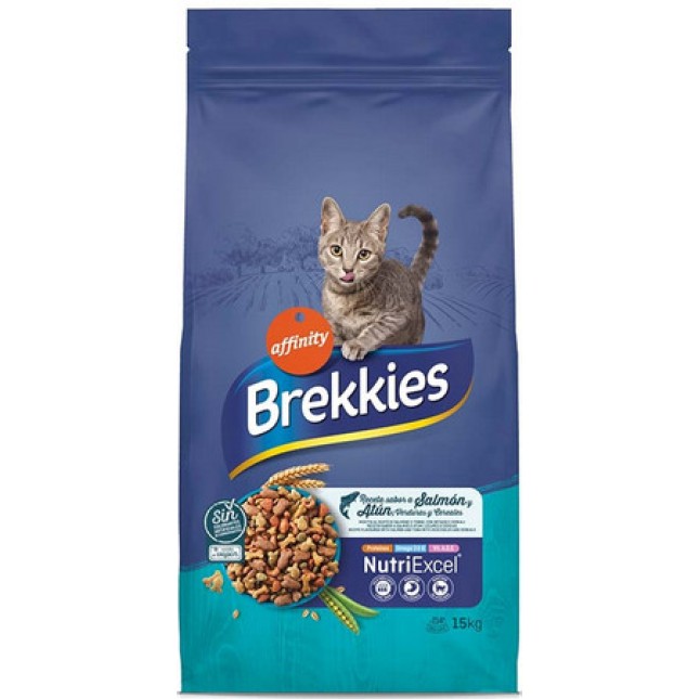 Affinity Brekkies cat mix fish Πλήρης τροφή σε κομμάτια με σολομό και τόνο