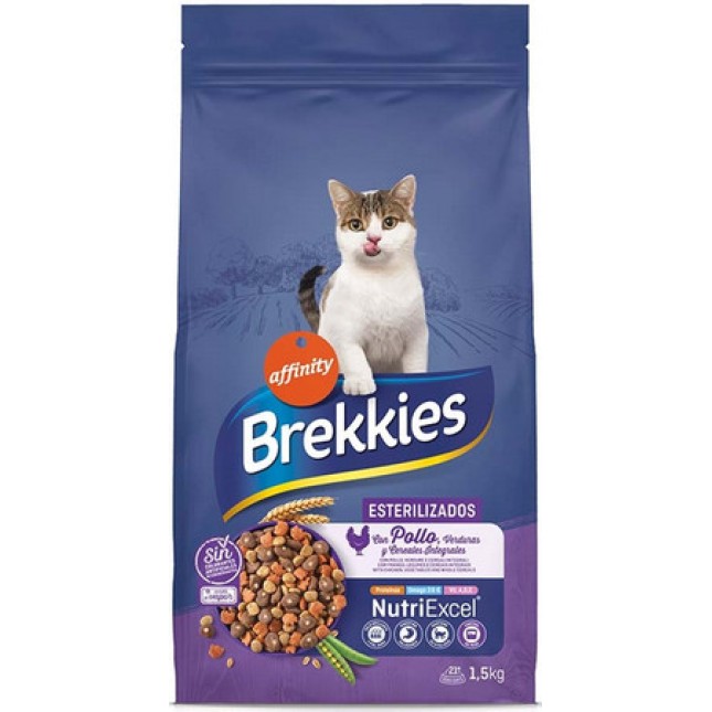 Affinity Brekkies cat Sterilized πλήρης τροφή με πουλερικά για ενήλικες στειρωμένες γάτες