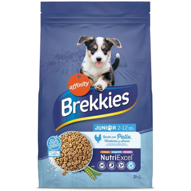 Affinity Brekkies νόστιμη πλήρης τροφή με κοτόπουλο και ρύζι για κουτάβια και νεαρά σκυλιά