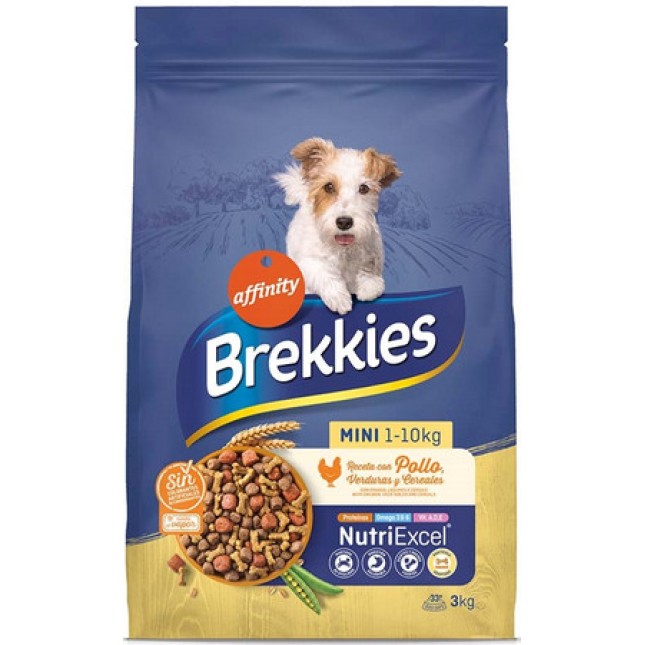 Affinity Brekkies dog Mini πλήρης τροφή για μικρόσωμους σκύλους με κοτόπουλο & δημητριακά