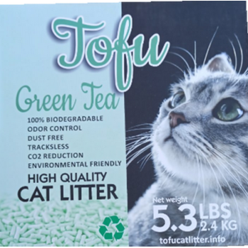 Cat Litter Company Tofu πλήρως διαλυτή στο νερό, ικανότητα εξάλειψης των οσμών με άρωμα πράσινο τσάι Cat Litter Company Tofu πλήρως διαλυτή στο νερό, ικανότητα εξάλειψης των οσμών με άρωμα πράσινο τσάι