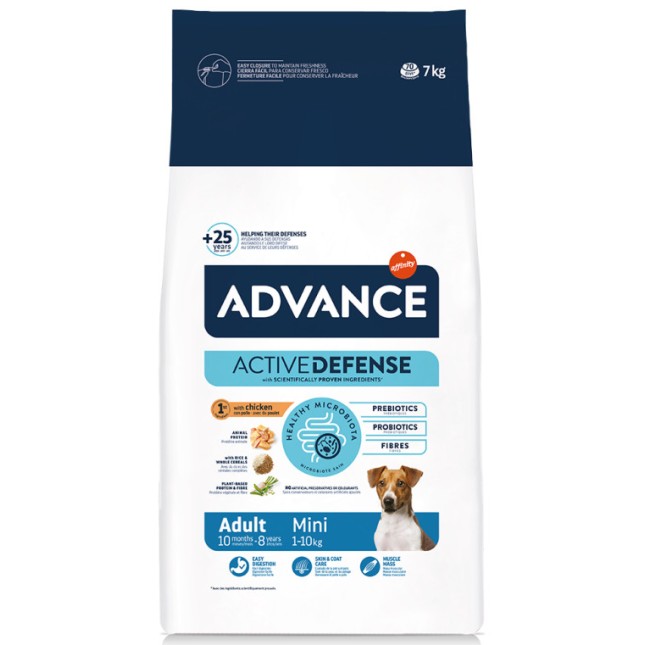 Affinity Advance dog mini adult πλήρης τροφή ειδικά προσαρμοσμένη για ενήλικα σκυλιά μικρής φυλής