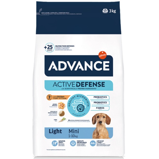 Affinity Advance dog mini light πλήρης τροφή κατάλληλη για ενήλικα σκυλάκια μικρόσωμων φυλών