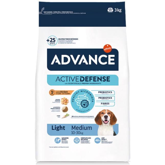 Affinity Advance τροφή για σκύλους μεσαίων φυλών με τάση για παχυσαρκία με κοτόπουλο 3kg Affinity Advance τροφή για σκύλους μεσαίων φυλών με τάση για παχυσαρκία με κοτόπουλο 3kg