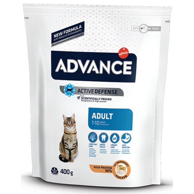 Affinity Advance cat adult πλήρης τροφή με κοτόπουλο & ρύζι 400gr Affinity Advance cat adult πλήρης τροφή με κοτόπουλο & ρύζι 400gr