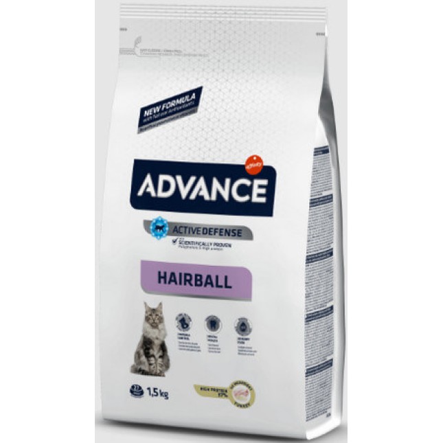 Affinity Advance cat hairball t&r πλήρης τροφή που βοηθά στην πρόληψη του σχηματισμού τριχοβεζωαρίων