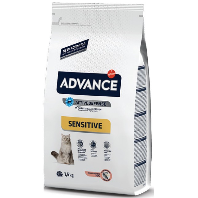 Affinity Advance για ενήλικες ευαίσθητες γάτες με σολομό 1,5kg Affinity Advance για ενήλικες ευαίσθητες γάτες με σολομό 1,5kg