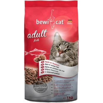 Bewi adult fish με ψάρια Ωκεανού για ενήλικες γάτες 1kg Bewi adult fish με ψάρια Ωκεανού για ενήλικες γάτες 1kg