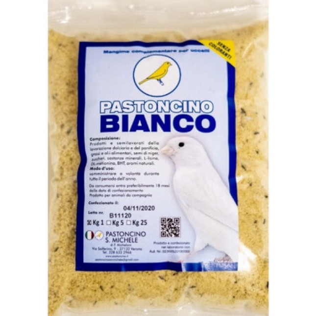 Pastoncino-Bianco αυγοτροφή ιδανική κατά τη διάρκεια χρωματισμού και αλλαγής πτερώματος
