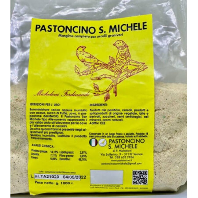 Pastoncino - S. Michele Secco - κίτρινη αυγοτροφή 1kg