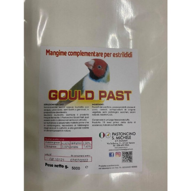Pastoncino - Gould-Past αυγοτροφή είναι ιδανική για όλους τους τύπους εξωτικών