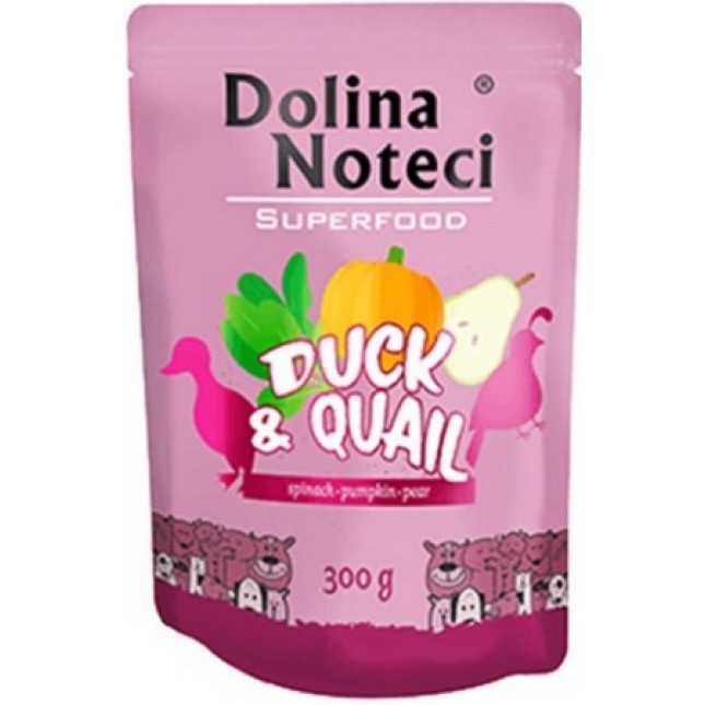 Dolina Noteci super food πλήρες φαγητό με πάπια,ορτύκι,σπανάκι,κολοκύθα χωρίς σιτηρά σε φακελάκι