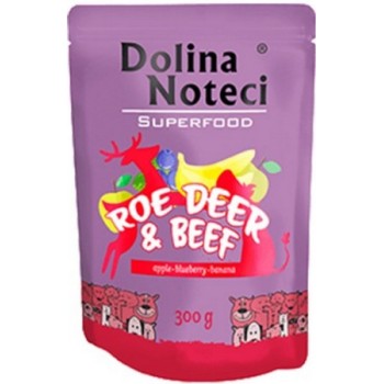 Dolina Noteci super food πλήρες φαγητό με ζαρκάδι,βοδινό,μήλο,,blueberry χωρίς σιτηρά σε φακελάκι