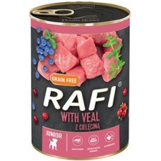 Dolina Noteci Rafi Πλήρης τροφή για κουτάβια και νεαρά σκυλιά με πατέ μοσχάρι, blueberry & cranberry