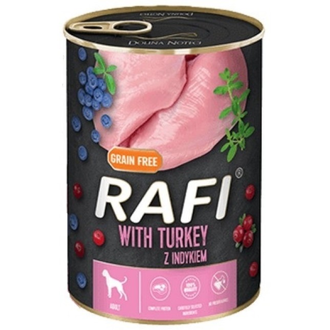 Dolina Noteci Rafi adult πατέ γαλοπούλα, blueberry & cranberry 400gr