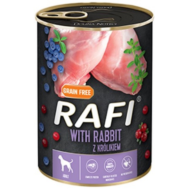 Dolina Noteci Rafi adult πατέ κουνέλι, blueberry & cranberry 400gr