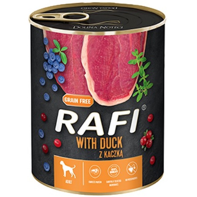Dolina Noteci Rafi adult πατέ πάπια, blueberry & cranberry 800gr Dolina Noteci Rafi adult πατέ πάπια, blueberry & cranberry 800gr