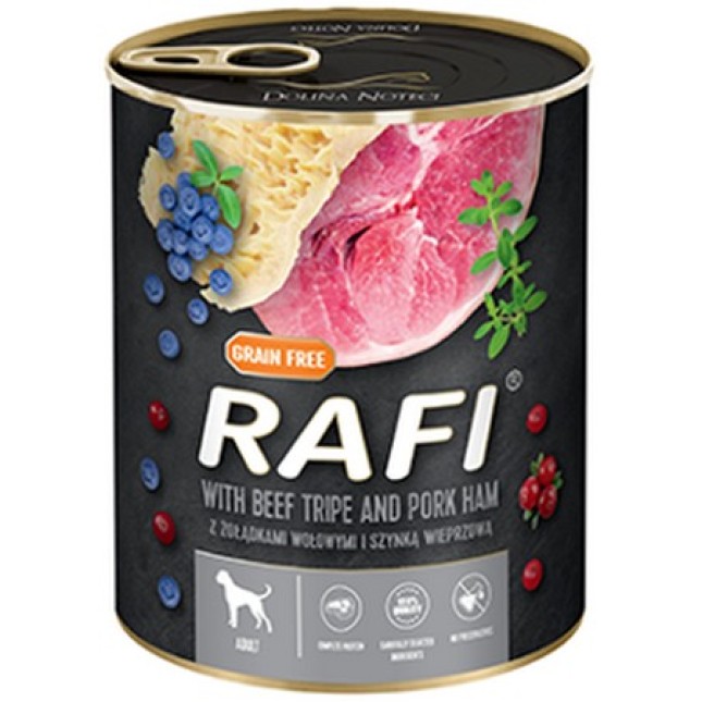 Dolina Noteci Rafi adult πατέ προσούτο,εντόσθια βοδινού, blueberry & cranberry 800gr Dolina Noteci Rafi adult πατέ προσούτο,εντόσθια βοδινού, blueberry & cranberry 800gr