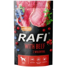 Dolina Noteci Φακελάκι Rafi υγρή τροφή για ενήλικες σκύλους όλων των φυλών - με βόειο κρέας 500gr