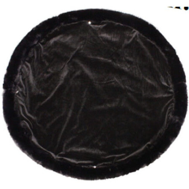 Croci τσάντα μεταφοράς plushie με μαύρο βελούδο και λαβές από συνθετικό δέρμα 36x22x25 cm