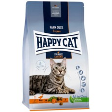 Happy Cat Ισορροπημένη διατροφή για ενήλικες γάτες με εύπεπτη πάπια