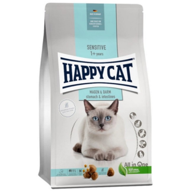 Happy Cat Sensitive Ιδανική τροφή για ενήλικες γάτες με πεπτικές και εντερικές ευαισθησίες Happy Cat Sensitive Ιδανική τροφή για ενήλικες γάτες με πεπτικές και εντερικές ευαισθησίες