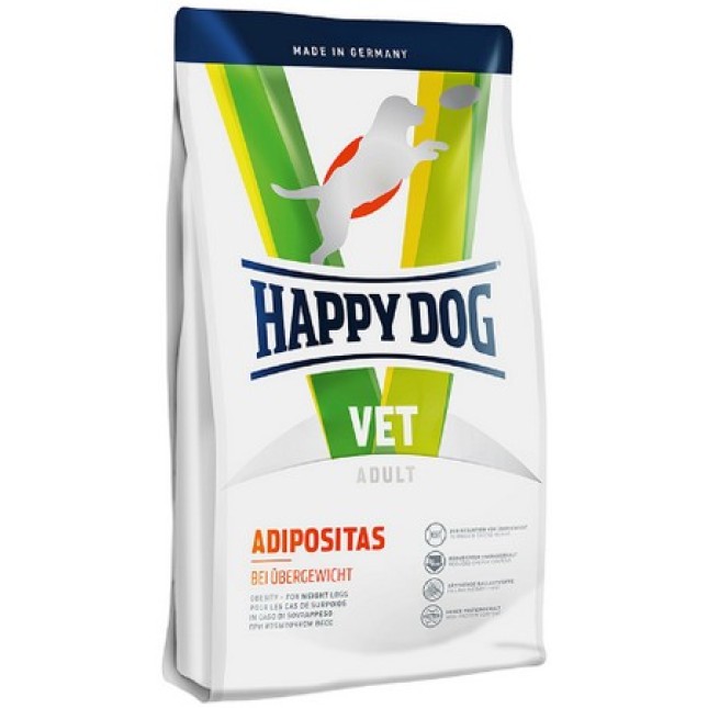 Happy Dog ADIPOSITAS Kατά της παχυσαρκίας με μειωμένη περιεκτικότητά σε θερμίδες & υδατάνθρακες