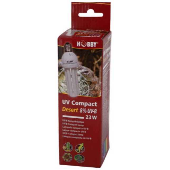 Hobby Λυχνία εξοικονόμησης ενέργειας 8 % UV-B Προάγει τη σύνθεση της βιταμίνης D3 23 W Hobby Λυχνία εξοικονόμησης ενέργειας 8 % UV-B Προάγει τη σύνθεση της βιταμίνης D3 23 W