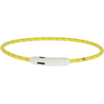 Kerbl κολάρο ασφαλείας νάιλον LED, κίτρινο 65cm Kerbl κολάρο ασφαλείας νάιλον LED, κίτρινο 65cm