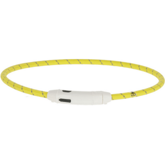 Kerbl κολάρο ασφαλείας νάιλον LED, κίτρινο 65cm Kerbl κολάρο ασφαλείας νάιλον LED, κίτρινο 65cm