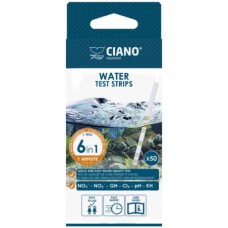 Ciano Λωρίδες δοκιμής νερού 6 in 1 γρήγορη και ακριβή μέθοδο των πιο σημαντικών παραμέτρων του νερού