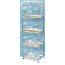 klouvotechniki ζευγ/τρα 4όροφη large νίκελ 40Χ27Χ132cm klouvotechniki ζευγ/τρα 4όροφη large νίκελ 40Χ27Χ132cm