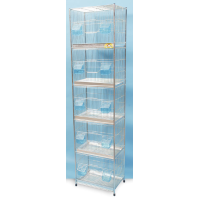 klouvotechniki ζευγ/τρα 5όροφη large νίκελ 40Χ27Χ164cm