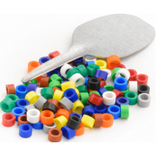 Δαχτυλίδια πλαστικά 100τμχ mixed colours
