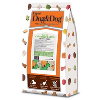 Gheda expert dog&dog μπισκότα Γάλα, Μέντα και Καραμέλα 15kg Gheda expert dog&dog μπισκότα Γάλα, Μέντα και Καραμέλα 15kg