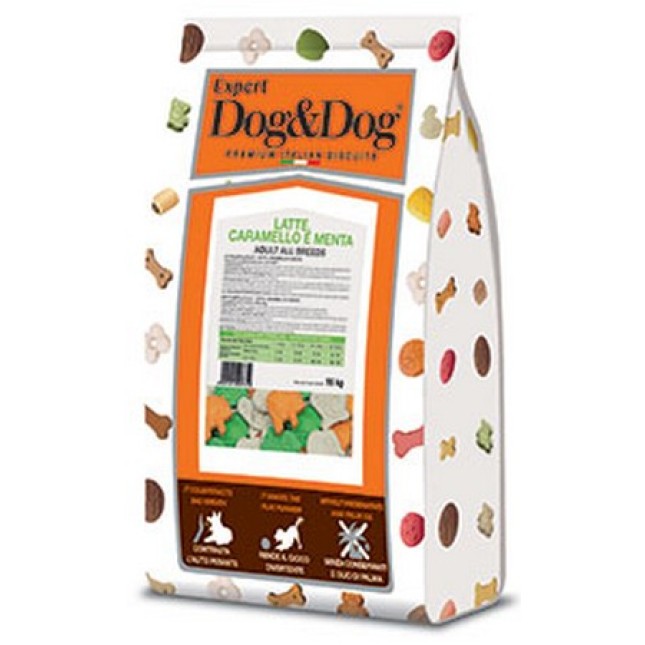 Gheda expert dog&dog μπισκότα Γάλα, Μέντα και Καραμέλα 15kg Gheda expert dog&dog μπισκότα Γάλα, Μέντα και Καραμέλα 15kg
