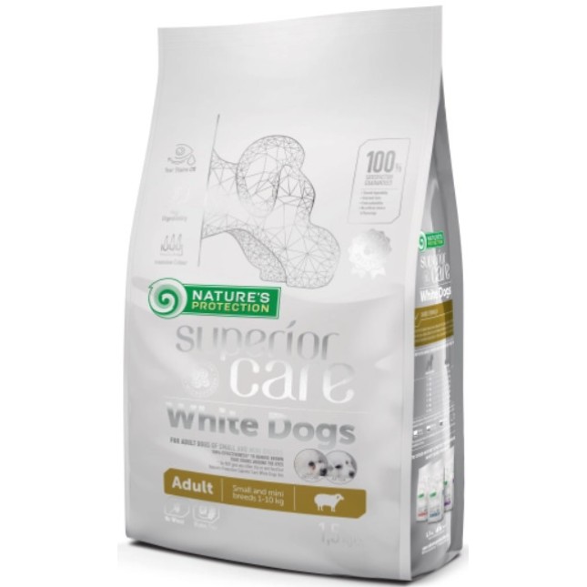 Natures Protection Superior τροφή με αρνί για ενήλικα σκυλιά με λευκό τρίχωμα 10kg Natures Protection Superior τροφή με αρνί για ενήλικα σκυλιά με λευκό τρίχωμα 10kg