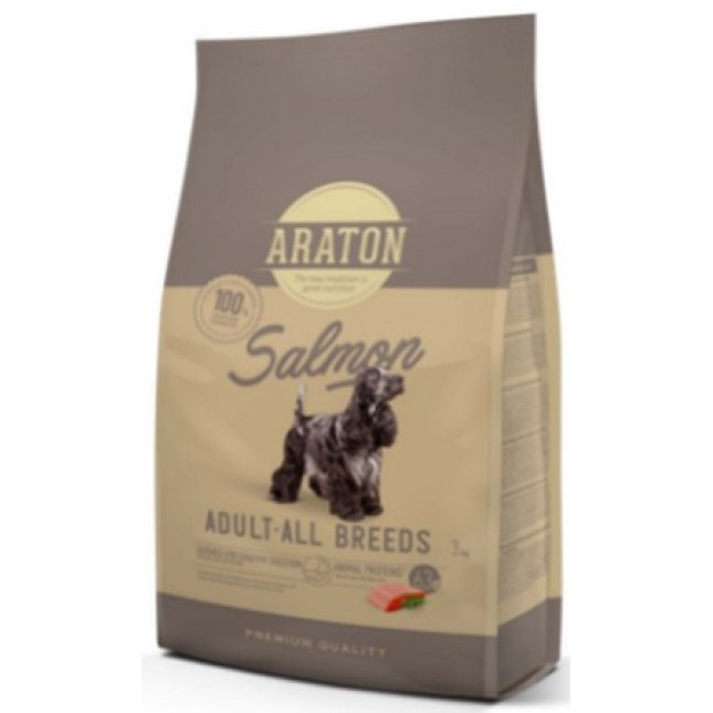 Akvatera Araton τροφή με σολομό και ρύζι για ενήλικα σκυλιά όλων των φυλών