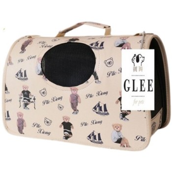 Glee Τσάντα μεταφοράς Beige bears M 42x21x30cm